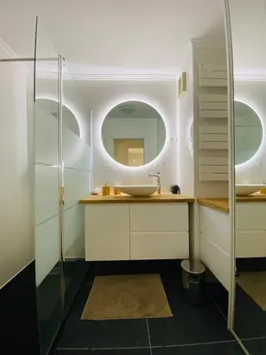 Salle de bains dans l'établissement Casa Coeur Maine
