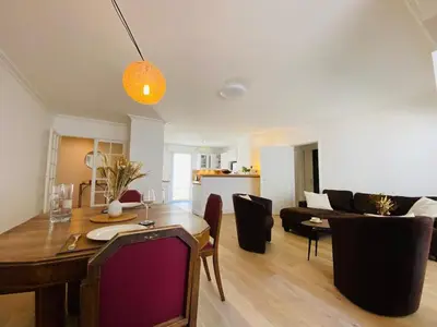 Coin salon dans l'établissement Casa Coeur Maine