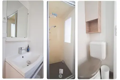 Salle de bains dans l'établissement Naphtase MH01S Le Refuge des Pins