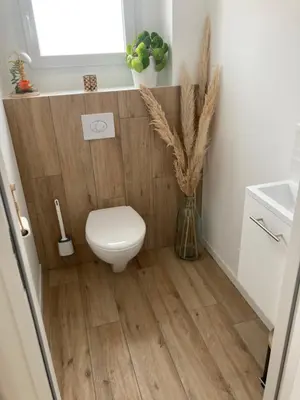 Salle de bains dans l'établissement Le Cocon de la Morinière - Commequiers