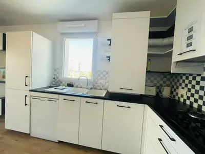 Cuisine ou kitchenette dans l'établissement Casa Bella