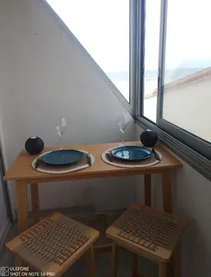 Plan de l'établissement Charmant studio avec loggia vue mer