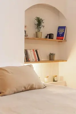 Un ou plusieurs lits dans un hébergement de l'établissement Charmant 2 pièces ultra-centre au calme