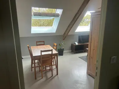 Coin salon dans l'établissement Séjour au Domaine des mortiers