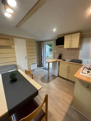 Cuisine ou kitchenette dans l'établissement Escale Cœur De Vendée