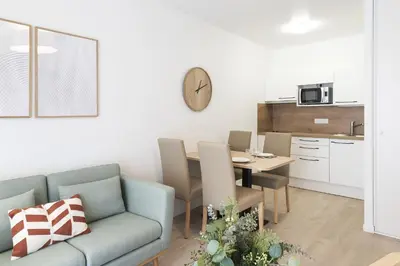 Cuisine ou kitchenette dans l'établissement OVELIA Angers - Les Jardins d'Arborescence