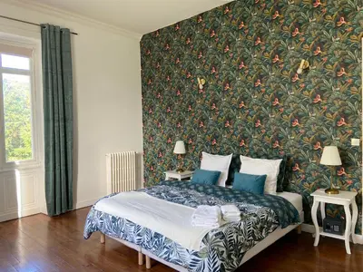 Un ou plusieurs lits dans un hébergement de l'établissement Le Château de Bel Air - Suite de 125m2 - Expérience unique