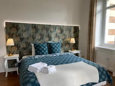 Un ou plusieurs lits dans un hébergement de l'établissement Le Château de Bel Air - Suite de 125m2 - Expérience unique