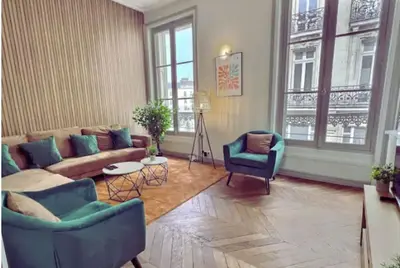 Coin salon dans l'établissement PleinCentre 4ch 2sdb 9p Angers St Denis