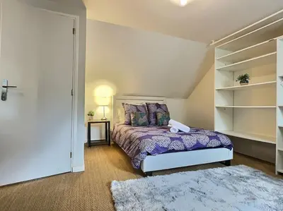 Un ou plusieurs lits dans un hébergement de l'établissement Confort et convivialité au rendez-vous, Centre Angers-Musset
