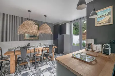 Plan de l'établissement À 400m de la plage, maison renovée pour 6