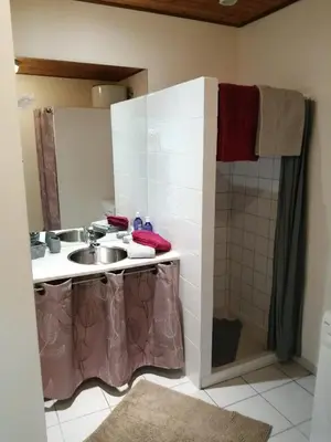 Salle de bains dans l'établissement Loft la Forge