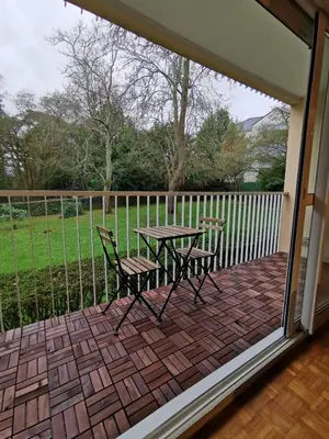 Balcon ou terrasse dans l'établissement Nantes RENAUDIERE - Proche Parc Expo Stade Beaujoire - Wifi - Parking - Tramway bus