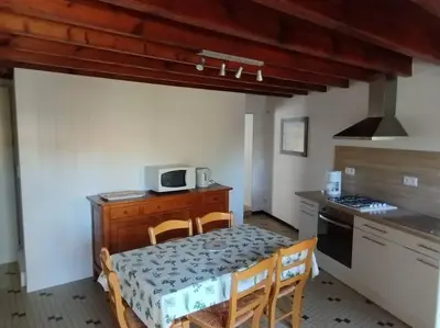 Cuisine ou kitchenette dans l'établissement Gîte ARDELAY et son jardin, 10 min du Grand Parc