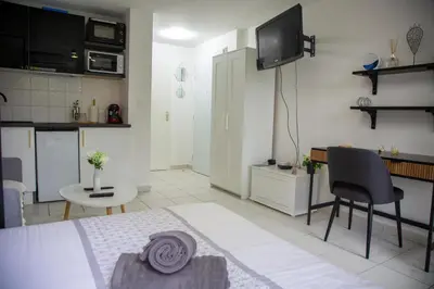 Télévision ou salle de divertissement dans l'établissement Studio chic Nantes, calme assuré