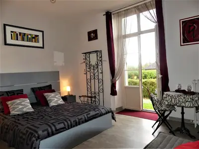 Coin salon dans l'établissement Chambres d'Hotes du Haut Anjou