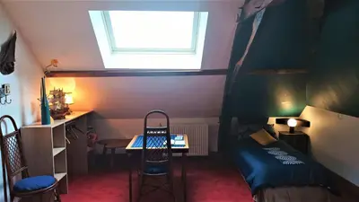 Un ou plusieurs lits dans un hébergement de l'établissement Chambres d'Hotes du Haut Anjou