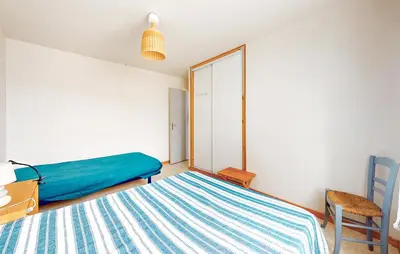 Un ou plusieurs lits dans un hébergement de l'établissement 3 Bedroom Nice Home In Barbatre