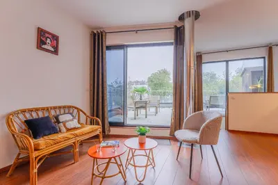 Coin salon dans l'établissement La Capitainerie - Maison 6p avec grande terrasse
