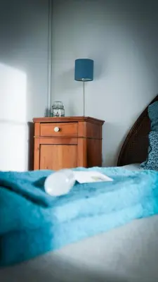 Un ou plusieurs lits dans un hébergement de l'établissement Chambre d'hôtes Sous Les Grands Chênes BOHEME