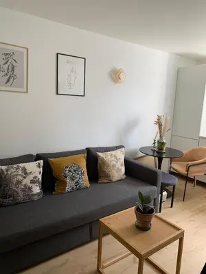 Coin salon dans l'établissement Studio île de Nantes
