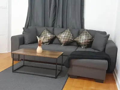 Coin salon dans l'établissement Sweet home