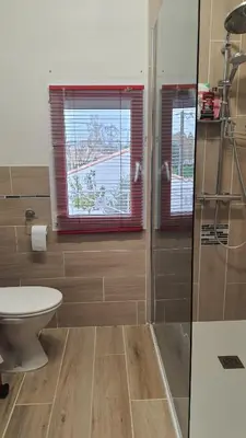 Salle de bains dans l'établissement Les Chambres des 4 Vents - Chambres doubles à l'étage