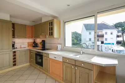 Cuisine ou kitchenette dans l'établissement Côté Océan - Appt vue mer de 134 m2