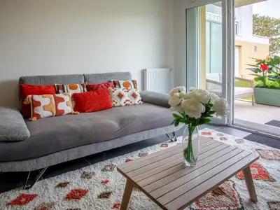 Coin salon dans l'établissement Apartment Atlantica-2 by Interhome