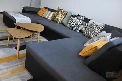 Coin salon dans l'établissement Le Gîte de Mellonia - 15 personnes - 20mn du Parc