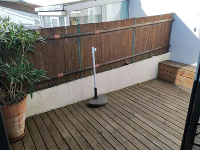 Balcon ou terrasse dans l'établissement Appartement spacieux 2 Pers- 4 Max