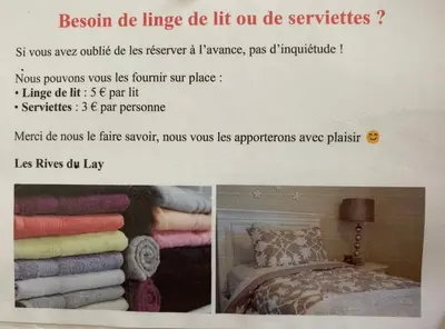 Un ou plusieurs lits dans un hébergement de l'établissement Les rives du Lay gîte rochejaquelein