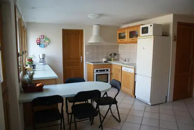 Cuisine ou kitchenette dans l'établissement Gite des Goganes