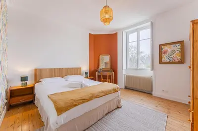 Un ou plusieurs lits dans un hébergement de l'établissement Maison Athlos - Quartier calme au coeur de Nantes