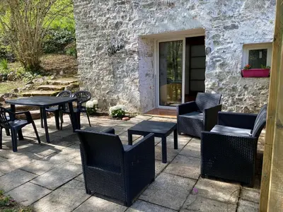 Coin salon dans l'établissement Les rives du Lay gîte Elbée