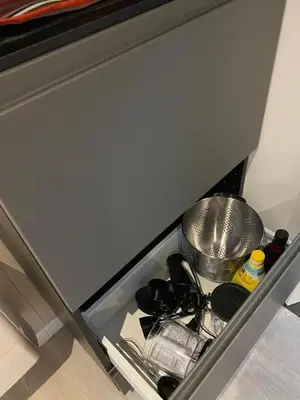 Cuisine ou kitchenette dans l'établissement Le Petit Remballais