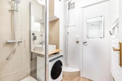 Salle de bains dans l'établissement Le Memphis - T2 Gare - La Bonne Marienne
