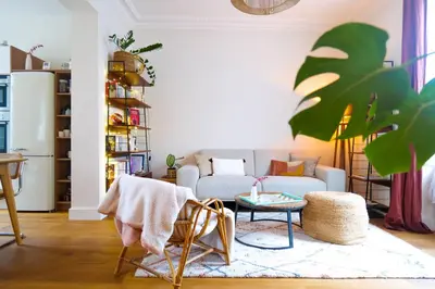 Coin salon dans l'établissement Superbe maison quartier Gare Angers 4 personnes
