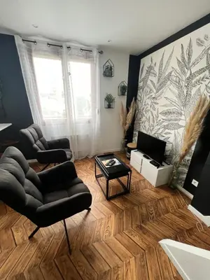 Coin salon dans l'établissement Joli Duplex - Centre ville - Amazonie