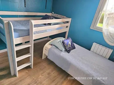Un ou plusieurs lits dans un hébergement de l'établissement La Casa - Gîte familal - 15min from Puy duFou