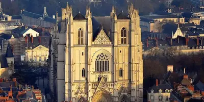 Vue générale sur Nantes ou vue de la ville depuis l'appartement