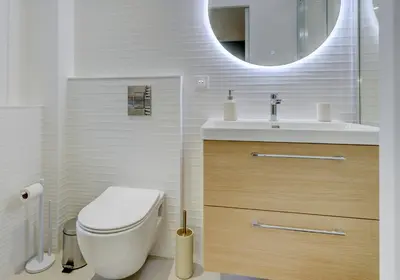 Salle de bains dans l'établissement Le Brière - Appart'Escale