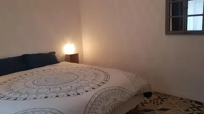 Un ou plusieurs lits dans un hébergement de l'établissement Appartement Le Beach31 à 200m de la plage, 1 chambre
