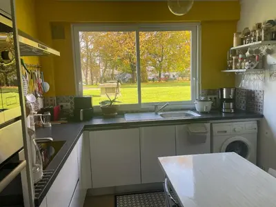 Cuisine ou kitchenette dans l'établissement Chez Rita