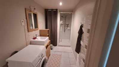 Un ou plusieurs lits dans un hébergement de l'établissement Gites O Ptit Bonheur - Vendée - 2 Maisons de 85 m2 chacune avec piscine extérieure chauffée & couverte