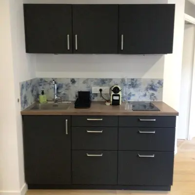 Cuisine ou kitchenette dans l'établissement Crebillon