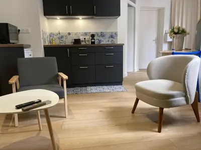 Cuisine ou kitchenette dans l'établissement Crebillon