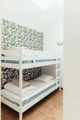 Un ou plusieurs lits dans un hébergement de l'établissement Maison de campagne en Anjou
