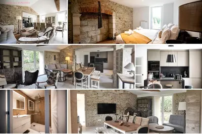 Coin salon dans l'établissement Villa Beauchêne