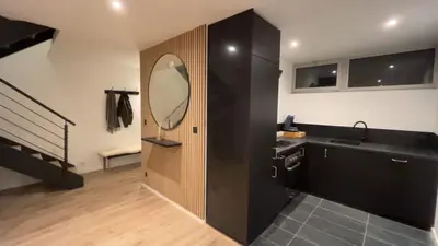 Cuisine ou kitchenette dans l'établissement Maison cozy proche centre ville
